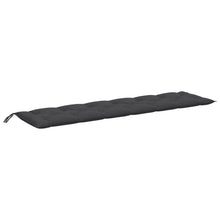 Tuinbankkussen 200x50x7 cm stof gemêleerd antracietkleurig