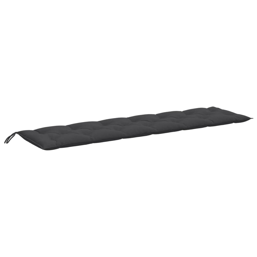 Tuinbankkussen 200x50x7 cm stof gemêleerd antracietkleurig