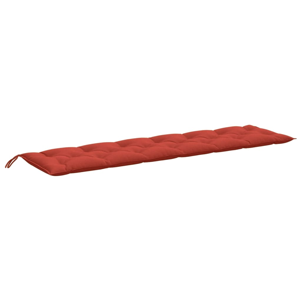 Tuinbankkussen 200x50x7 cm stof gemêleerd rood