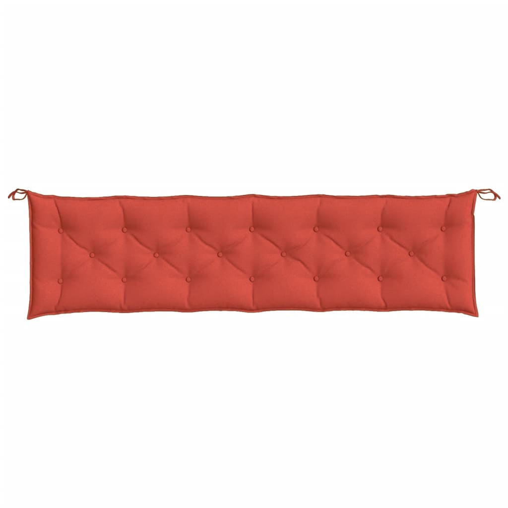 Tuinbankkussen 200x50x7 cm stof gemêleerd rood