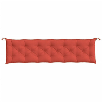 Tuinbankkussen 200x50x7 cm stof gemêleerd rood