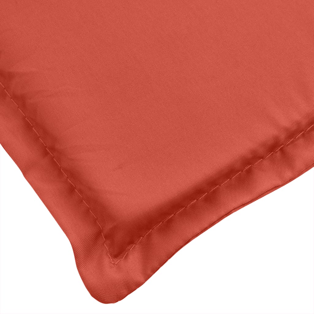 Tuinbankkussen 200x50x7 cm stof gemêleerd rood