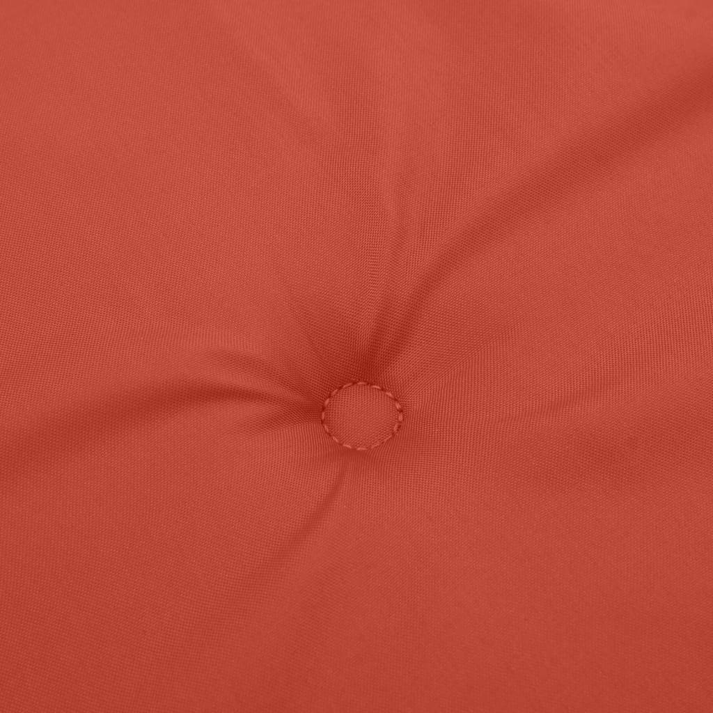Tuinbankkussen 200x50x7 cm stof gemêleerd rood