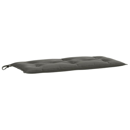 Tuinbankkussens 2 st 100x50x7 cm stof gemêleerd donkergrijs