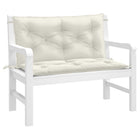 Tuinbankkussens 2 st 100x50x7 cm gemêleerd crèmekleurig
