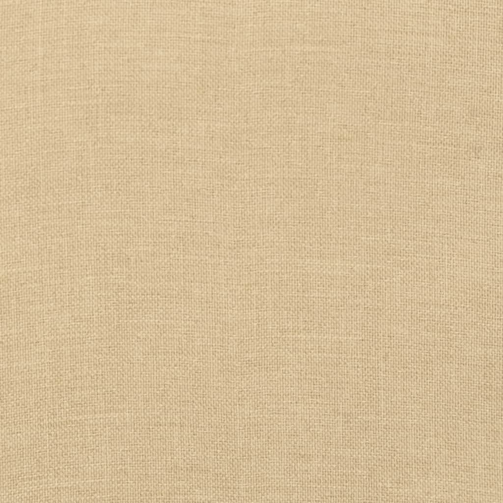 Tuinbankkussens 2 st 100x50x7 cm stof gemêleerd beige