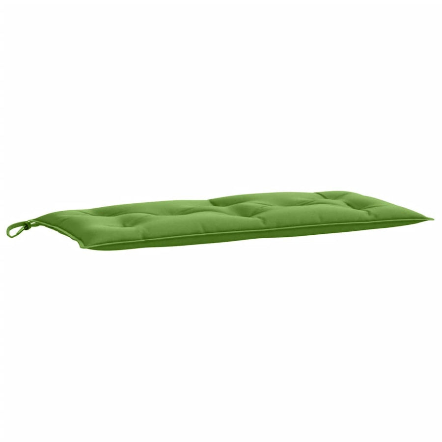 Tuinbankkussens 2 st 100x50x7 cm stof gemêleerd groen