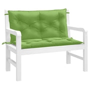 Tuinbankkussens 2 st 100x50x7 cm gemêleerd groen