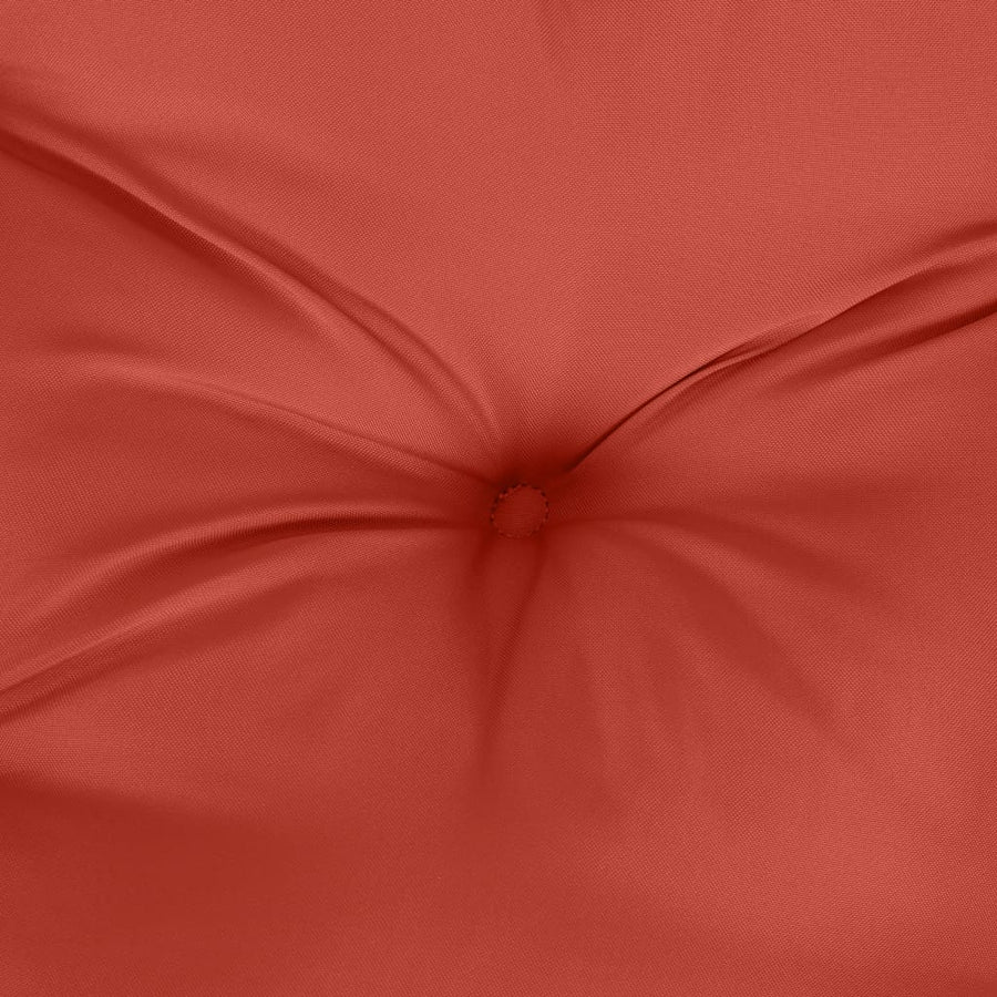 Tuinbankkussens 2 st 100x50x7 cm stof gemêleerd rood