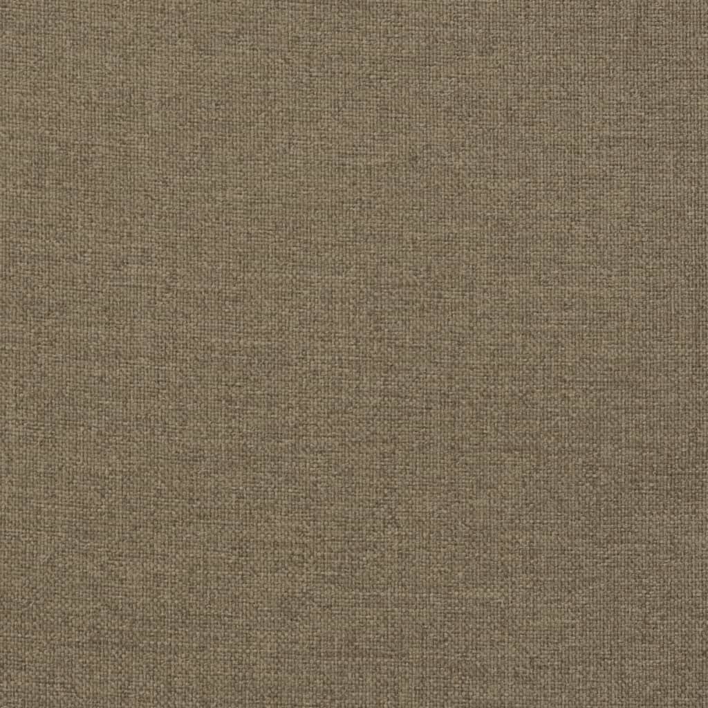 Tuinbankkussens 2 st 100x50x7 cm stof gemêleerd taupe