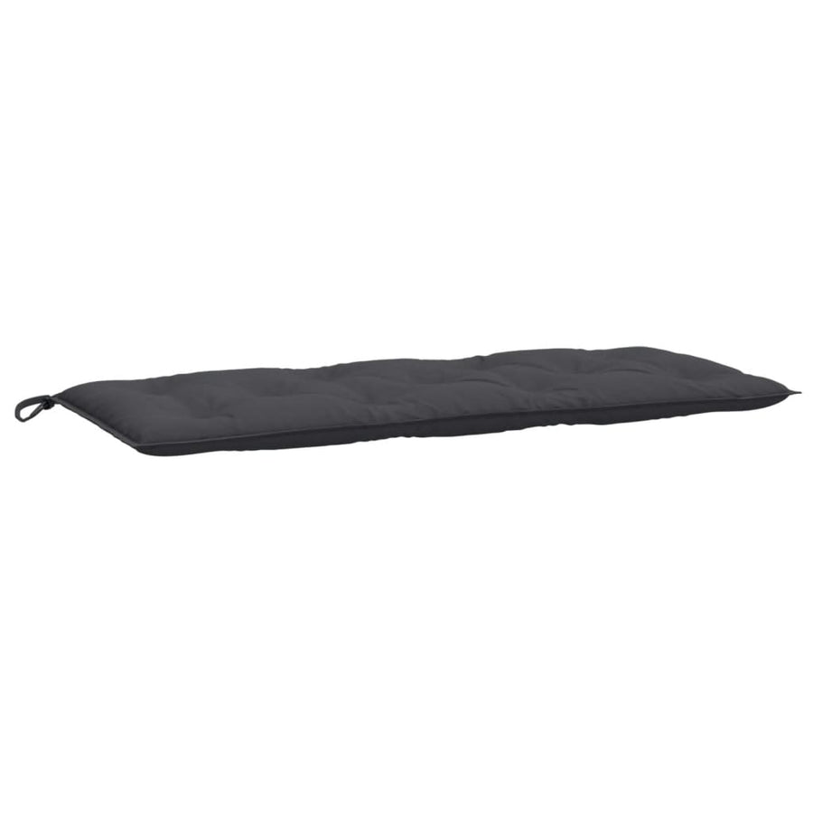 Tuinbankkussens 2 st 120x50x7 cm stof gemêleerd antracietkleur