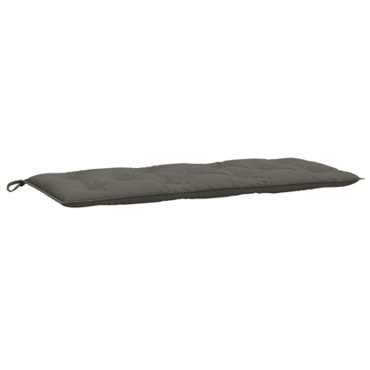 Tuinbankkussens 2 st 120x50x7 cm stof gemêleerd donkergrijs