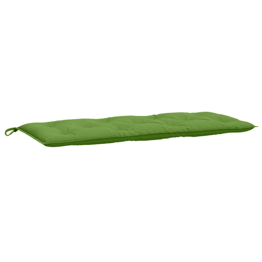 Tuinbankkussens 2 st 120x50x7 cm stof gemêleerd groen