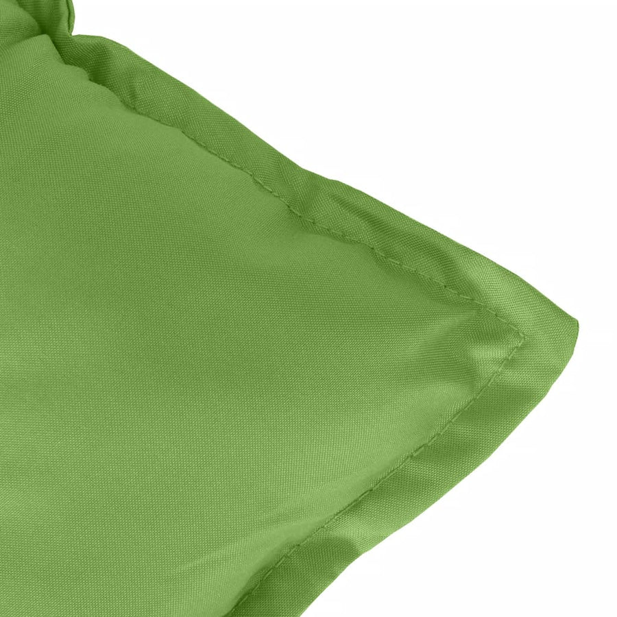 Tuinbankkussens 2 st 120x50x7 cm stof gemêleerd groen