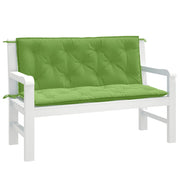Tuinbankkussens 2 st 120x50x7 cm groen polyester