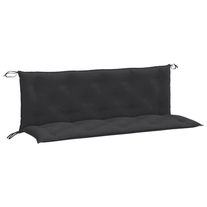 Tuinbankkussens 2 st 150x50x7 cm stof gemêleerd antracietkleur