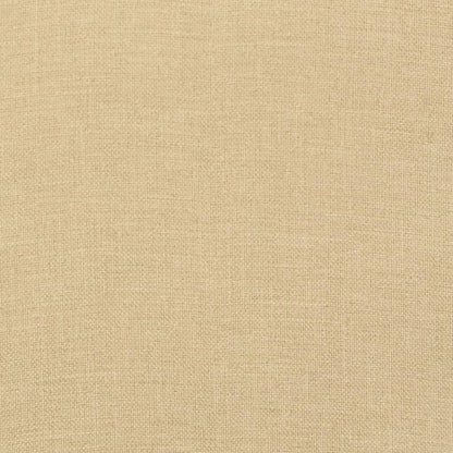 Tuinbankkussens 2 st 150x50x7 cm stof gemêleerd beige