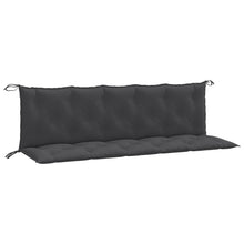 Tuinbankkussens 2 st 180x50x7 cm stof gemêleerd antracietkleur
