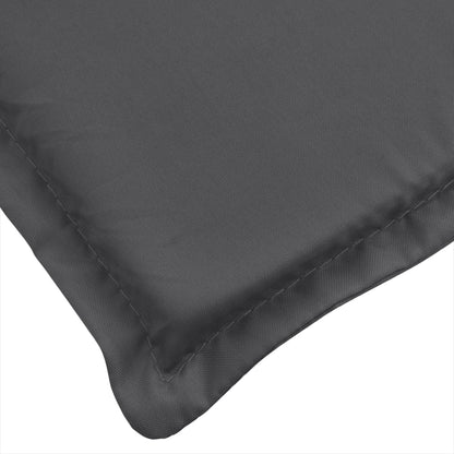 Tuinbankkussens 2 st 180x50x7 cm stof gemêleerd antracietkleur