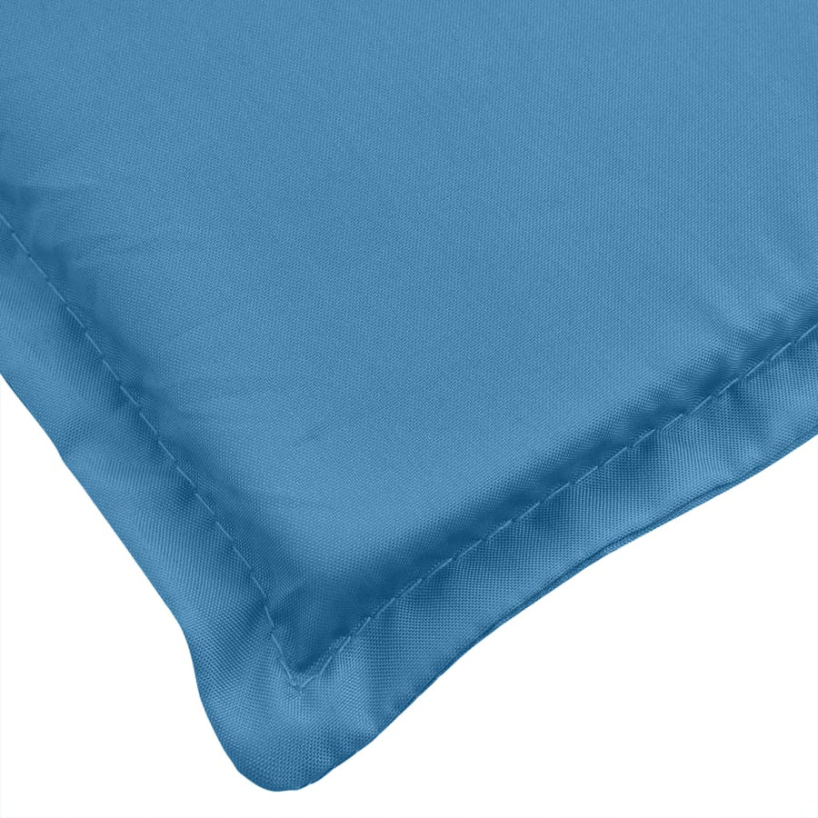 Tuinbankkussens 2 st 180x50x7 cm stof gemêleerd blauw