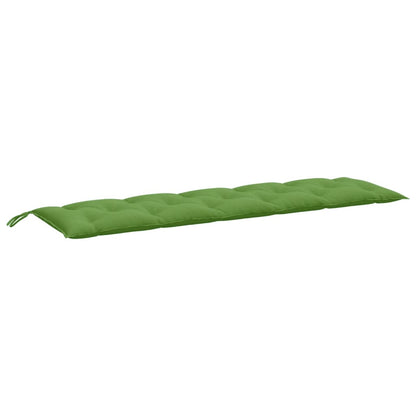 Tuinbankkussens 2 st 180x50x7 cm stof gemêleerd groen
