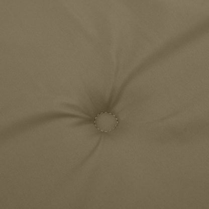 Tuinbankkussens 2 st 180x50x7 cm stof gemêleerd taupe