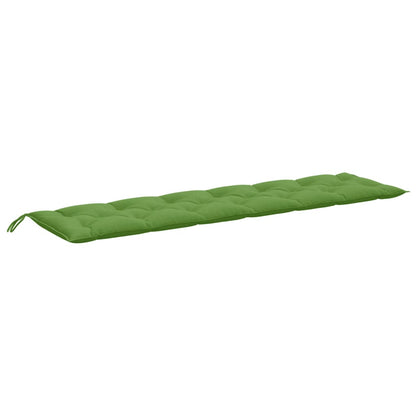 Tuinbankkussens 2 st 200x50x7 cm stof gemêleerd groen