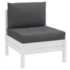 Palletkussens 2 st gemêleerd antraciet 60x60x10 cm