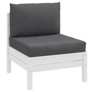 Palletkussens 2 st gemêleerd antraciet 60x60x10 cm
