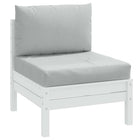 Pallet Cushions 2 pcs Fabric Mottled Light Grey
