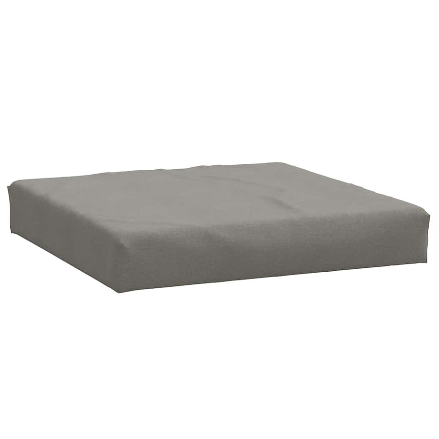 Palletkussens 2 st stof gemêleerd donkergrijs