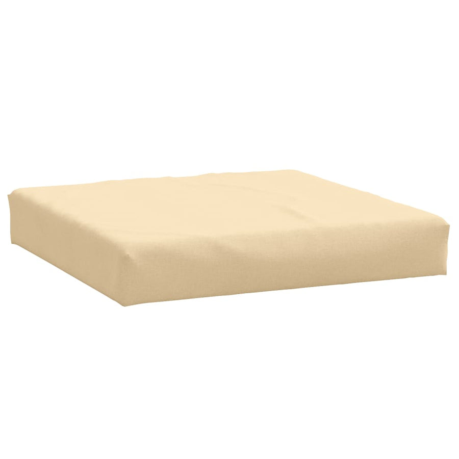 Palletkussens 2 st stof gemêleerd beige