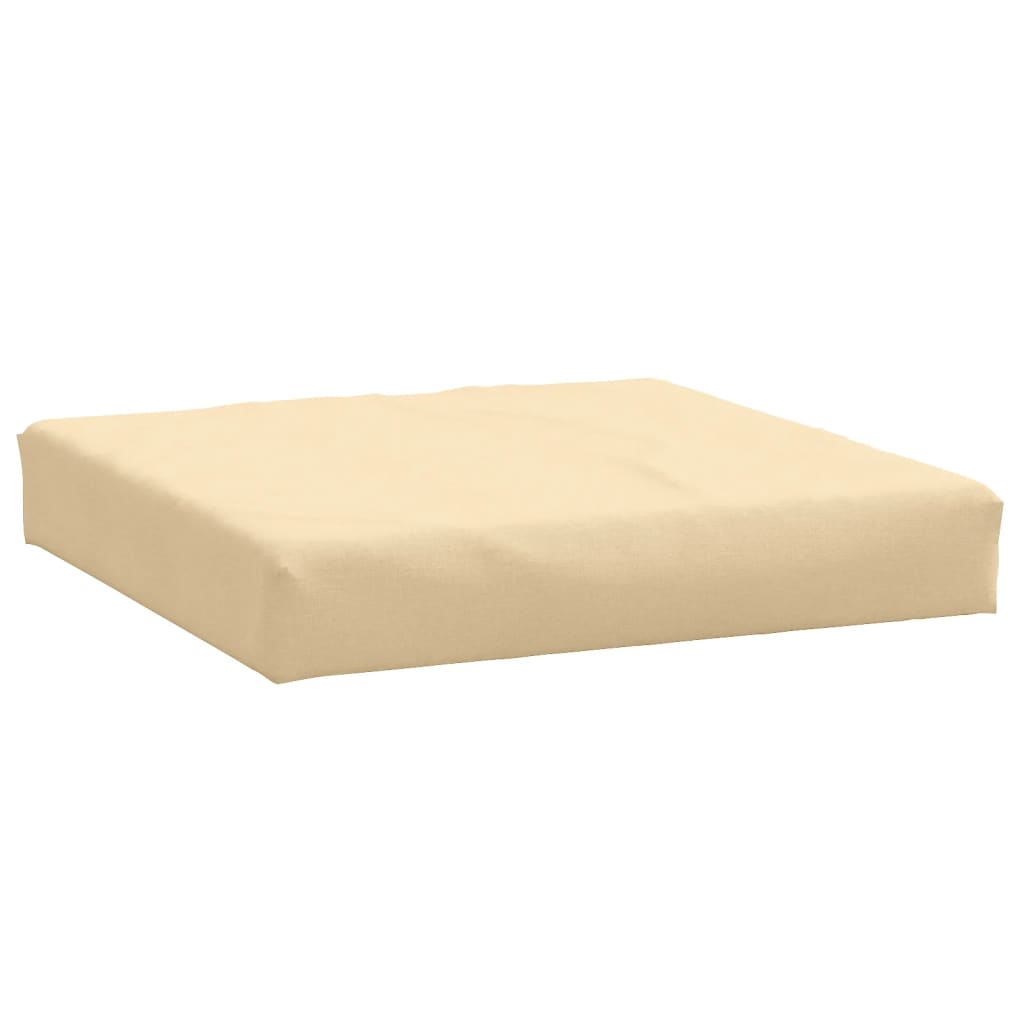 Palletkussens 3 st stof gemêleerd beige