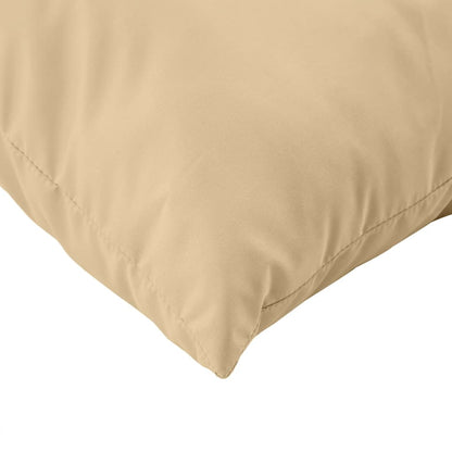 Palletkussens 3 st stof gemêleerd beige