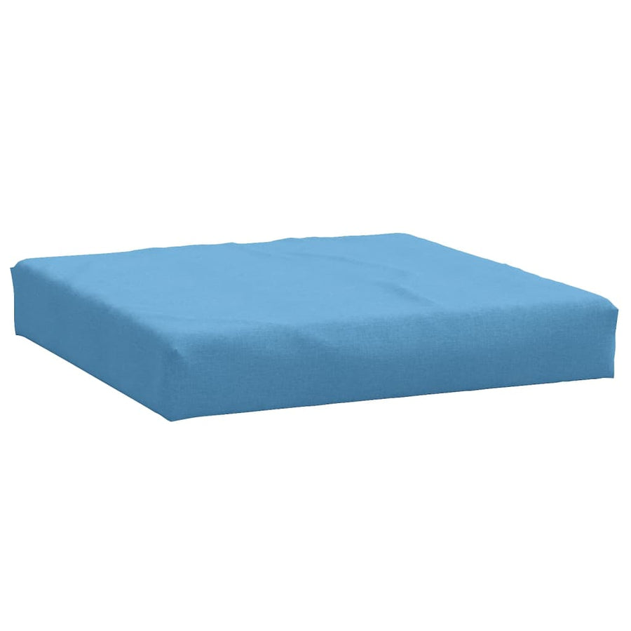 Palletkussens 3 st stof gemêleerd blauw