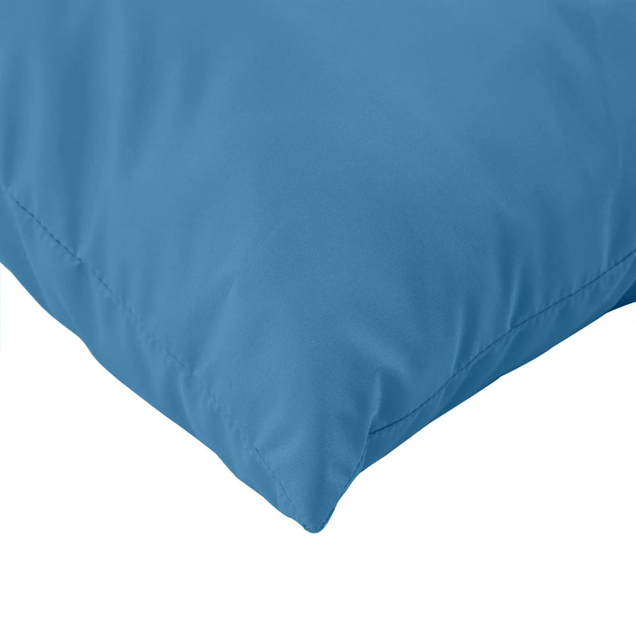 Palletkussens 3 st stof gemêleerd blauw