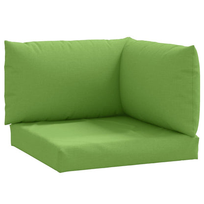 Palletkussens 3 st stof gemêleerd groen