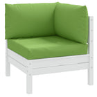 Palletkussens 3 st gemêleerd groen 60x60x10 cm