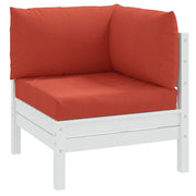 Palletkussens 3 st gemêleerd rood polyester