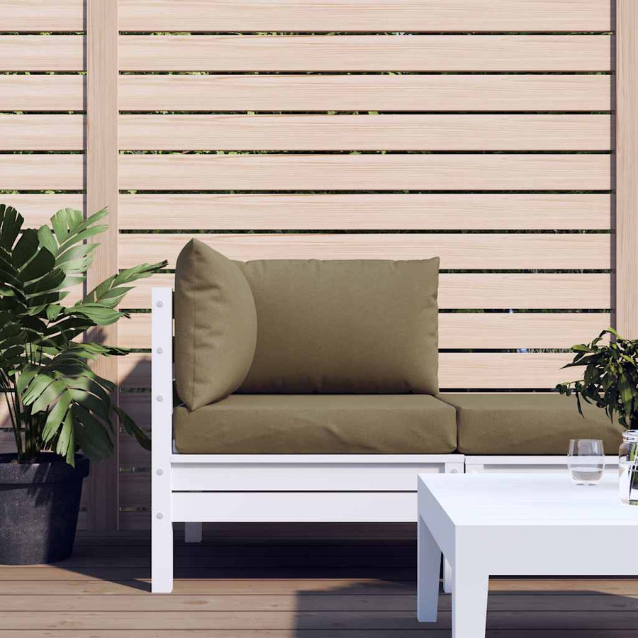 Palletkussens 3 st stof gemêleerd taupe