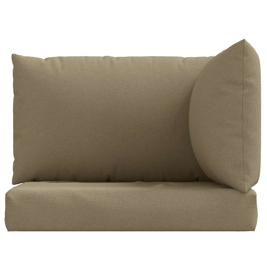 Palletkussens 3 st stof gemêleerd taupe