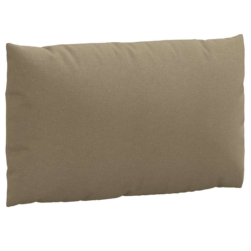 Palletkussens 3 st stof gemêleerd taupe