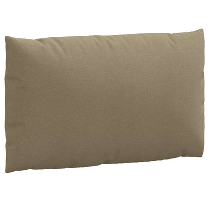Palletkussens 3 st stof gemêleerd taupe