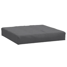 Palletkussen 60x60x10 cm stof gemêleerd antracietkleurig