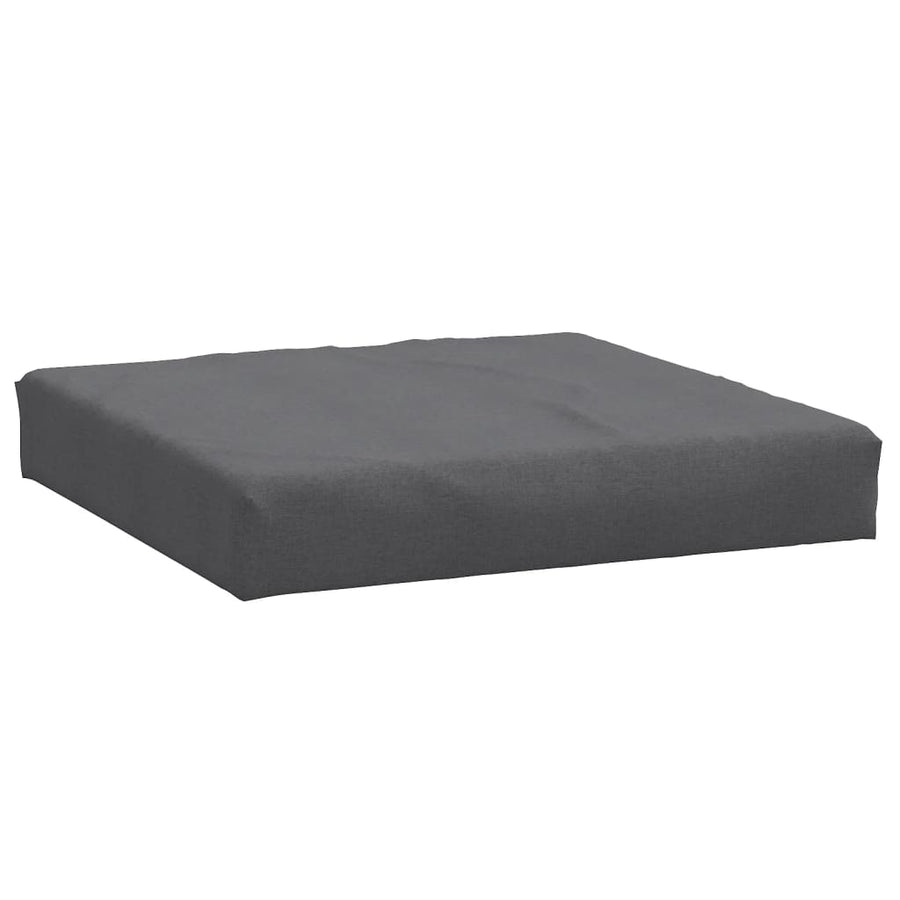 Palletkussen 60x60x10 cm stof gemêleerd antracietkleurig