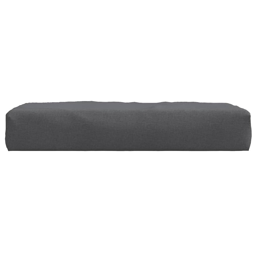 Palletkussen 60x60x10 cm stof gemêleerd antracietkleurig
