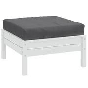 Palletkussen 60x60x10 cm gemêleerd antraciet
