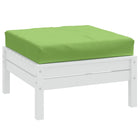 Pallet cushion 60x60x9.5 cm mottled green fabric