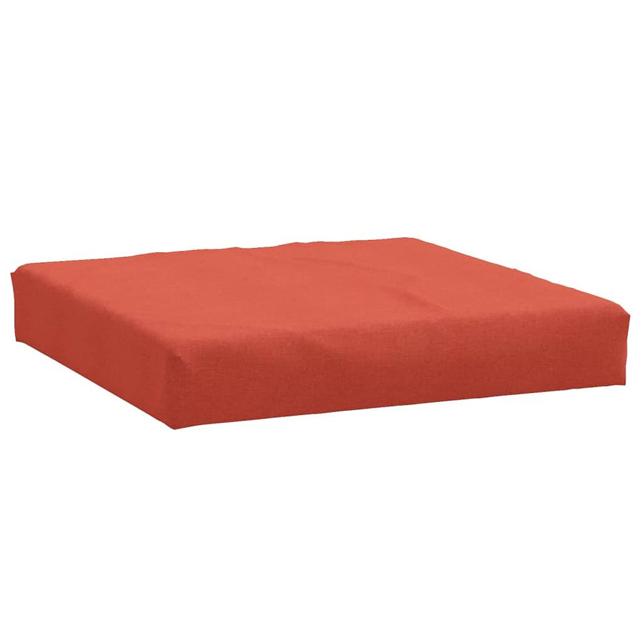 Palletkussen 60x60x10 cm stof gemêleerd rood