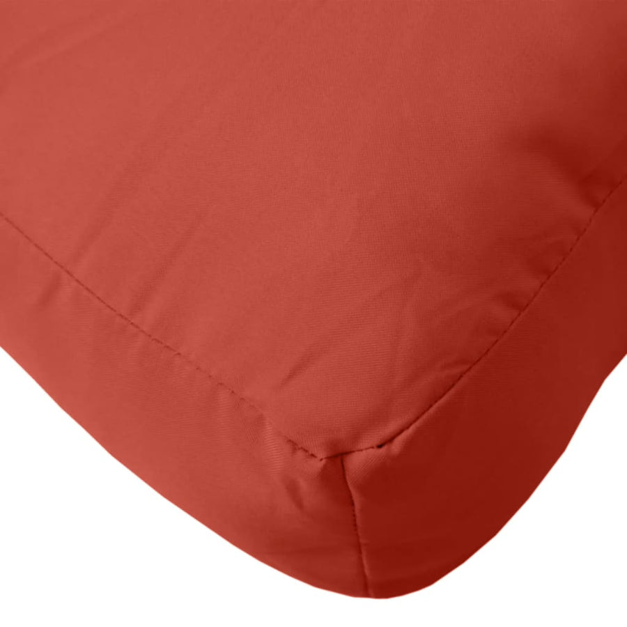 Palletkussen 60x60x10 cm stof gemêleerd rood